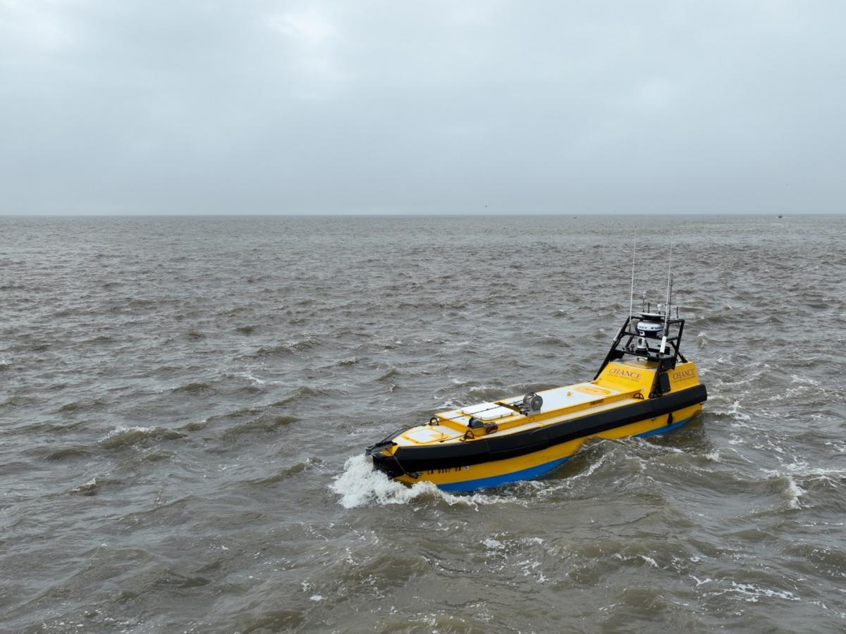 MC-29 USV on the water