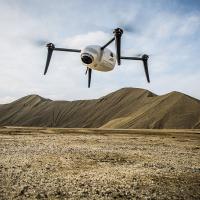 Using an array of sensors, Kespry's UAS can monitor the size and height of coal mine stockpiles. Photo: Kespry