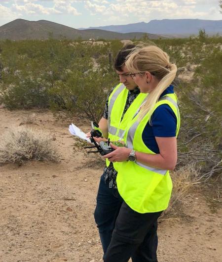 AUVSI's Tracy Lamb takes her TOP Level 3 certification. Photo: Tracy Lamb