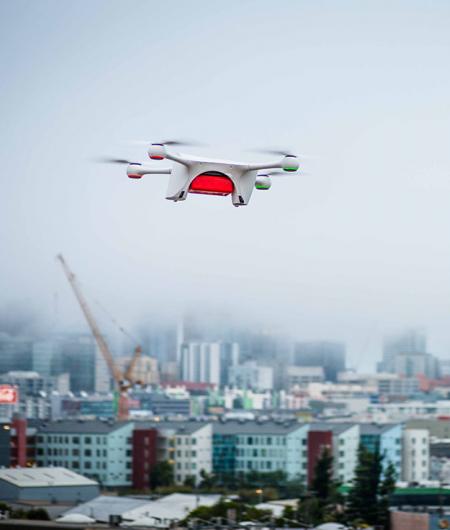 A Matternet delivery drone. Boeing’s HorizonX Ventures arm has invested in the company. Photo: Matternet