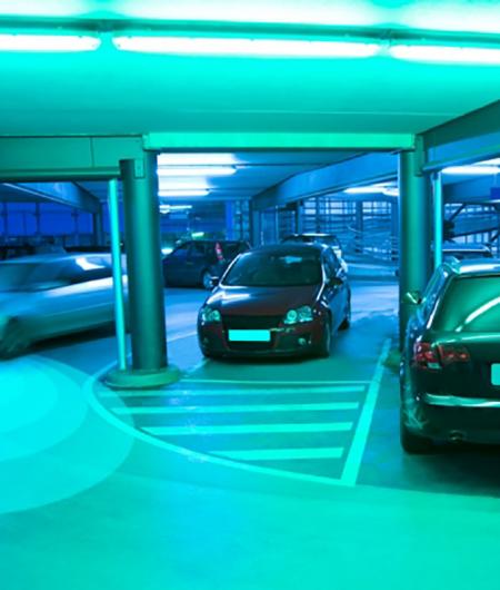 MIT tested ShadowCam in a parking garage. Photo: MIT