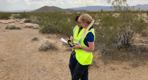 AUVSI's Tracy Lamb takes her TOP Level 3 certification. Photo: Tracy Lamb