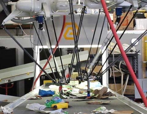 AMP Robotics Corp. has launched its new AMP Cortex dual-robot system, which focuses on material recovery in Municipal Solid Waste, Electronic Waste, and Construction and Demolition. Photo: AMP Robotics Corp.