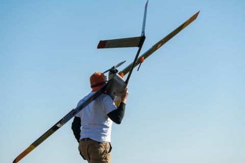 Source: Black Swift Technologies / Mark Stahl BST will develop DS-GPS using its own S2 aircraft, which was designed as a purpose-built scientific aerial platform capable of the kind of long-distance, BLOS flight that is considered key to NOAA’s goal of mapping U.S. coastline.