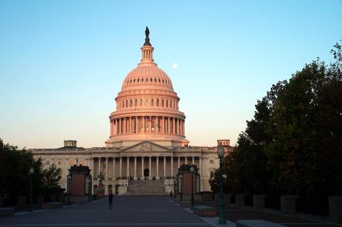 The U.S. Capitol building. The U.S. Capitol building.