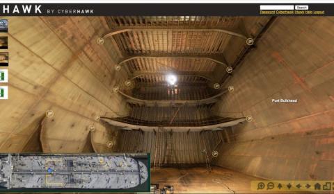 Cyberhawk has successfully completed the first full ABS Intermediate Hull Survey 4 on an oil tanker using UAS. Photo: Cyberhawk