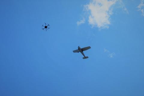 A demonstration of Iris Automation's Casia technology. Photo: Iris Automation