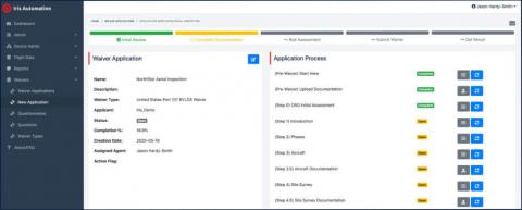 Iris Automation has announced its new Waiver Resource Center (WRC), giving drone operators access to expertise and tools for managing the complex waiver submission process for all BVLOS operations. Photo: Iris Automation