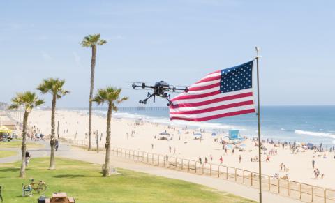 K2 Unmanned Systems' Knight Hawk UAS. Photo: K2 Unmanned Systems