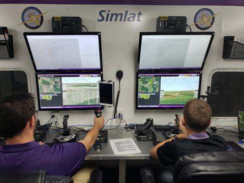 Kansas State Polytechnic has partnered with Simlat to provide beyond visual line of sight UAS simulator training. Photo: Kansas State Polytechnic