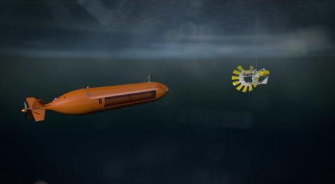 Kongsberg Maritime has developed a new LARS (Launch and Recovery System) solution for its HUGIN range of AUVs, which is set to bring about a series of far-reaching operational improvements. Photo: Kongsberg Maritime