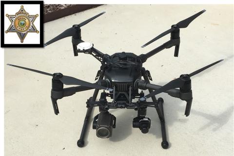 The Moore County Sheriff’s Office new DJI Matrice 210 UAS. Photo courtesy of the the Moore County Sheriff’s Office.