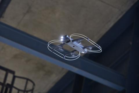 U-ROB's ROBi indoor drone in flight. Photo: Ersa GmbH