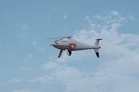 Schiebel, together with partner Nordic Unmanned, successfully completed a two-day test of its sniffer capability on board the Camcopter S-100 UAS. Photo: Schiebel