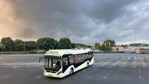 Volvo's autonomous bus. Photo: PR Newswire