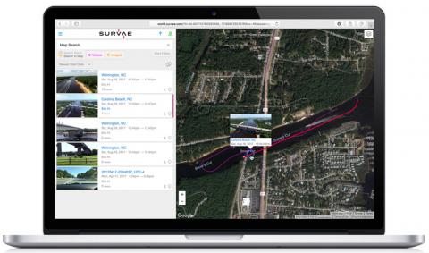 Screenshot of Survae video management application in use. Photo: PR Web