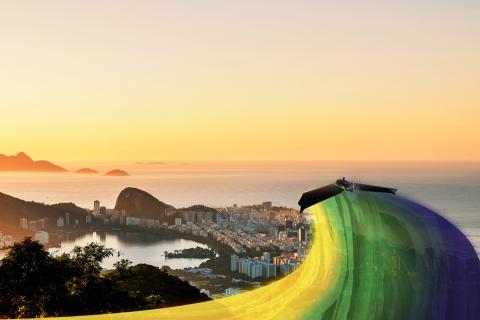 senseFly’s eBeeX flying over Brazil. Photo: senseFly